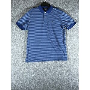 Brooks Brothers Mens XL Blue Striped Supima Cotton Original Fit Polo Shirt
